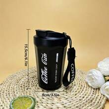 Cốc cà phê du lịch bằng thép không gỉ 316, kiểu dáng mới dành cho nữ, cốc latte cầm tay tiện dụng, cốc giữ nhiệt cao cấp sang trọng bằng thép không gỉ dành cho nam. - trắng - Xem 3