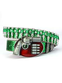 1个男士子弹形皮带扣，时尚街头嘻哈亚文化元素皮带 - A - 查看 20