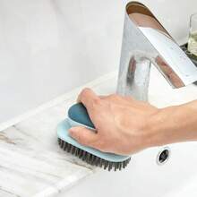 1pc Multi - Purpose Cleaning Brush Set: Ideal For Laundry, Shoes & Bathroom - Beige - View 3