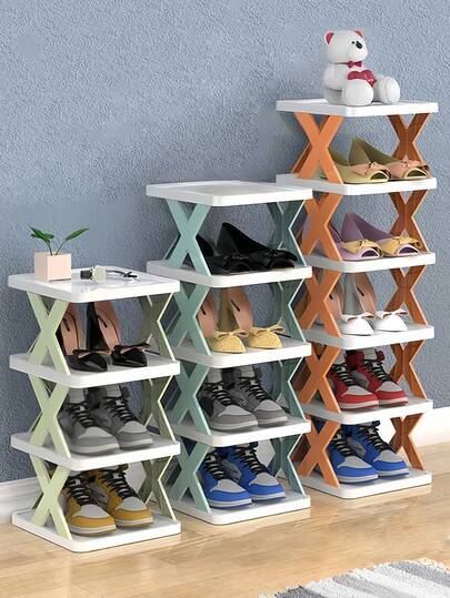Portable Folding Shoe Storage Rack Multi-Tier Foldable Shoe Rack Small Shoes Organizer Shoe Stand Shoe Cabinet For Entryway Closet Bedroom Hallway And Small Spaces Bedroom Stuff Home Essential