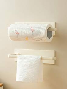 Wall-Mounted Tissue Paper Holder, No Drilling Required, Home Essential, Suitable For Kitchen, Bathroom, Office, Living Room, Wardrobe, Bathroom Accessories - Multicolor - View 8