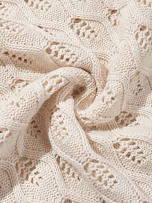 Baby Cotton Knit Blanket, Hollow Out Design, Suitable For Baby In Spring And Summer, Air-Conditioned Room - Multicolor - View 3