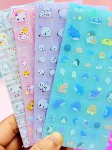 3D/DIY Sticker Cubes & Grids Activity Book, Handmade Reward Puzzle Notebook, Scrapbooking Decoration For Pencil Case, Envelope, Gift Box, Photo Frame - Multicolor - View 3