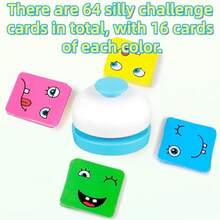 4-In-1 Plastic Puzzle Cube & Bell Set, Face Changing Pattern, Suitable For 1-4 Players, Family Party Game, Easter, Halloween, Christmas Gift (Holiday Party), Romantic Couple Game - Face Changing  Board Game - View 6
