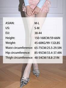 1pc Women's Shiny Glitter Sexy Ultra-Thin Pantyhose - Suitable For Women Weighing 40-60kg/132lbs - White - View 4