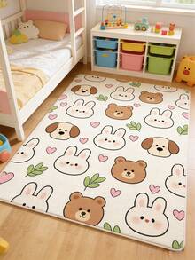 1pc Cartoon Animal Cute Gaming Mat, Decorative Carpet, Bedroom Decor, Small Rug, Carpet, Home Decor, Outdoor Rug, Washable Carpet, Graduation/Mother's Day Gift - Multicolor - View 2