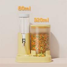 Nuevo alimentador automático de 2 en 1 y botella de agua con bola rodante para hámster, set de alimentación para cobayas - Ver 8