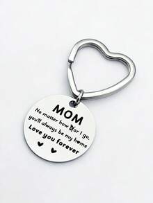 Mother's Day Gift "You'll Always Be My Home" Heart Shaped Keychain, Sentimental Accessory, Commemorative Party Keychain - View 6