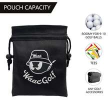 1 bolsa para pelotas de golf con cordón, cuidadosamente diseñada: accesorio multifuncional ligero y duradero de primera calidad, ideal para golfistas exigentes y viajeros frecuentes. - Multicolor - Ver 9