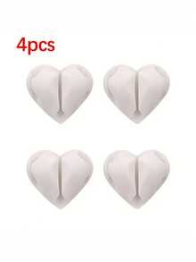 2/4个装心形理线器，手机充电线收纳器，自粘式线缆管理工具，适用于桌面、床头、墙面、汽车和办公室。 - 彩色 - 查看 7