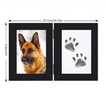 2-Fold Pet Photo Frame, Includes 1 Ink Pad, Folding Frame, DIY Frame Kit - , Memorabilia, Perfect Holiday Gift - Two-fold Printed Photo Frame - View 3