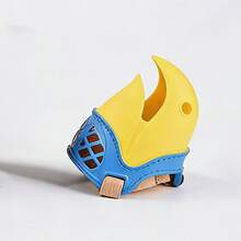 鹦鹉造型狗狗口套，柔软舒适，配有可调节绑带，可有效防止小型和中型犬咬人吠叫。 - 黃色 - 查看 5