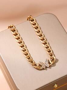 时尚女士简约温柔沙滩风蝴蝶个性化脚链 - 休闲风格（不含礼盒） - 金黃色 - 查看 5