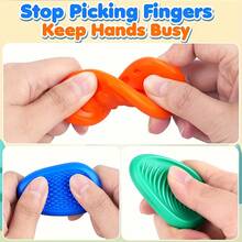 6-Piece Set Of Colorful Sensory Stones - Soft, Elastic Texture For Stress Relief, Suitable For Stress-Relieving Textured Massage Handballs - Ideal For Office Relaxation, Studying, Or As A Gift, Worry-Relief Stones For Emotional Soothing And Body-Relaxation, Durable And Washable, Soft To Hold, Fitness Handballs - 6 món đồ (nhiều màu sắc) - Xem 5