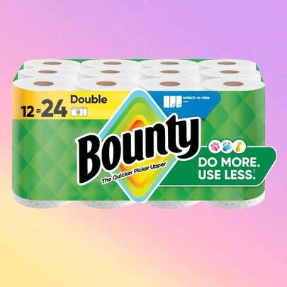 Bounty Paper Towels Select-A-Size Print,Our Toilet Paper Rolls Feature A Powerful Cleaning Corrugation Design That Removes More Dirt With Every Wipe, Effectively Eliminating Residue And Reducing Odors.