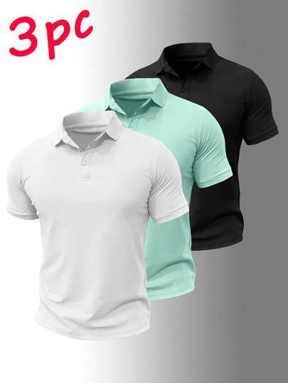 男士户外休闲百搭纽扣短袖衬衫，纯色简约时尚舒适透气上衣