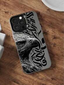 Fierce Animals 1件装老鹰图案磨砂防摔保护手机壳，兼容 11、12、13、14、15、16 Pro Max、17 Pro Max、X、XS、XR、16e、15 Plus、Galaxy - 灰色 - 查看 3