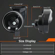 XUKEY Car Snail Horn For  Yaris RAV4 Camry Corolla Highlander Prius C-HR - default - View 2