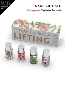 BLACKWINGS 1 Box Eyelash Perming Kit, Includes Eyelash Softener, Eyelash Lift Solution, Eyelash Perming Glue, Silicone Eyelash Curler, Eyelash Lift Rod, Makeup Beauty Tools, Reusable Eyelash Lift Pads - White - View 11