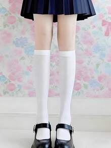 1 đôi tất nhung cao đến đầu gối, không xuyên thấu, bề mặt mờ, tạo hiệu ứng thon gọn. - Nhiều màu - Xem 14