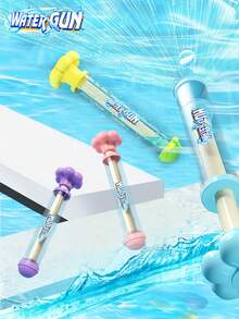 1支夏季ABS材质水枪，抽拉式设计，大容量，适用于游泳池、沙滩、草坪和水上乐园 - 彩色 - 查看 7