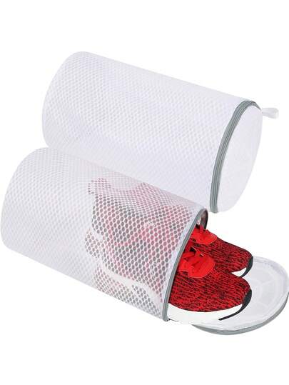 1pc Washing Machine Dedicated Anti-Deformation Polyester Shoe Washing Bag, Household Mesh Protection Laundry Bag For Sports Shoes & Boots