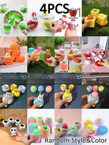1/4个可爱卡通奶酪老鼠挤压玩具,趣味恶作剧礼物,适合儿童和青少年,减压玩具,可爱小物件,旅行玩具,自闭症教育玩具,感恩节礼物,趣味新奇玩具,儿童玩具,可爱礼物,生日礼物,复活节礼物,万圣节礼物,圣诞节礼物,复活节篮子填充物 - 彩色 - 查看 22