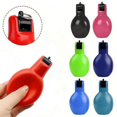 1pc Hand Squeeze Whistle, PVC Handheld Whistle, Emergency Survival Tool For Outdoor Safety! Loud And Clear Sound, Ideal Birthday Gift, Multipurpose Use In Survival Situations, Perfect For Camping & Hiking, Suitable For Teachers, Cheerleaders, Outdoor, Camping, Adventure, Referee, Competitions And Outdoor Expeditions, Educational Assistance Tool, High Quality Material, Ideal For Sports Coaches