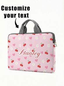 1 pieza Bolso personalizado para laptop, diseño único (foto, paisaje, ilustración), gran capacidad, ligero, de moda, mejor opción de regalo, esencial para volver a la escuela - Multicolor - Ver 4