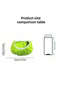 1/2/4/6/8 piezas Almohadillas de mopa verdes reutilizables, aptas para almohadillas de mopa húmeda y seca de microfibra lavables, se ajustan a robots barredores, excelentes para la limpieza de pisos y superficies de madera dura - Multicolor - Ver 3