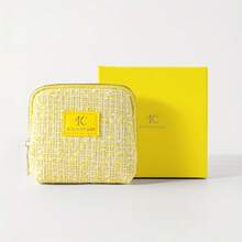 优雅编织化妆包 - 带拉链和隔层的珠宝收纳袋（绿色、蓝色、黄色、粉色） - 單件 - 查看 9