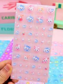 3D/DIY Sticker Cubes & Grids Activity Book, Handmade Reward Puzzle Notebook, Scrapbooking Decoration For Pencil Case, Envelope, Gift Box, Photo Frame - Multicolor - View 15