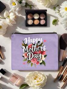 Túi đựng mỹ phẩm họa tiết hoa dành tặng mẹ nhân Ngày của Mẹ - Túi đựng đồ trang điểm nhiều màu sắc có khóa kéo - Túi du lịch đựng đồ dùng vệ sinh cá nhân có thể tái sử dụng - Món quà lý tưởng cho mẹ, bà, vợ - Hoàn hảo cho Ngày của Mẹ, sinh nhật, kỷ niệm - Túi đựng mỹ phẩm nhẹ và bền, túi đựng đồ trang điểm, túi đựng đồ vệ sinh cá nhân, túi đựng đồ trang điểm, đồ dùng cần thiết cho kỳ nghỉ, quà tặng cho phụ nữ - Nhiều màu - Xem 5