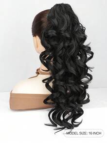 nimoki Tóc nối kẹp dài 16 inch, kiểu gợn sóng tự nhiên, chất liệu sợi tổng hợp chịu nhiệt, phù hợp cho nữ giới trong dịp Giáng sinh, Halloween, các bữa tiệc âm nhạc và sử dụng hàng ngày. - Nhiều màu - Xem 2