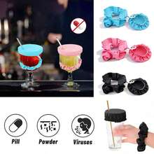 1pc Anti-Drink Spiking Cup Lid, Party/Nightclub Spill-Proof & Leak-Proof Lid - Multicolor - View 3