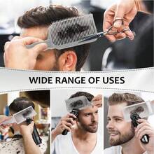 1 chiếc lược cắt tóc điều chỉnh độ dốc, dụng cụ tạo kiểu tóc, lược đẩy tóc phẳng, lược tạo kiểu tóc phồng, lược tạo kiểu tóc cong điều chỉnh được, phụ kiện tạo kiểu tóc, thích hợp cho nam giới, thợ cắt tóc và salon tóc. - Nhiều màu - Xem 5