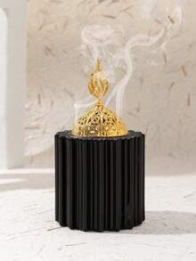 1pc Resin Incense Burner, Arabic Style Incense Holder, Decorative Aromatherapy Furnace, Home Decor, Room Decoration, Party & Holiday Decoration Gifts Birthday Graduation - Brown - View 7