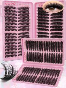 单根假睫毛簇 576CS 大容量 60D+1000D D型卷度 9-16mm DIY假睫毛簇 自然浓密纤长 柔软轻盈 可重复使用 DIY假睫毛簇，轻松在家打造迷人双眸，适用于日常生活、婚礼、派对、音乐节、母亲节等场合。睫毛簇、假睫毛簇、单根假睫毛、假睫毛、假睫毛 - 查看 5