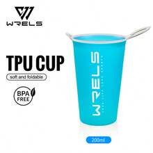 1/2PCS WRELS 200ml 折叠运动水壶 - 小巧便携，可悬挂，是越野跑、骑行和露营的理想之选，迷你水杯 - 折疊軟水壺 - 查看 11