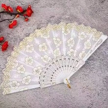 Quạt xếp hình hoa anh đào, quạt múa kiểu Trung Quốc cổ điển dành cho nữ, thích hợp mặc cùng áo sườn xám và Hanfu. - nhiều màu - Xem 19