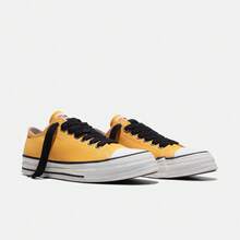 Converse Giày thể thao Chuck Taylor SEASONAL cổ thấp bằng vải canvas dành cho cả nam và nữ, mã sản phẩm A18844C - Màu Mù tạt vàng - Xem 5