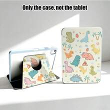 1件PU皮革保护套，带支架、笔槽，恐龙图案（绿色、蓝色、黄色、橙色）、草莓图案、掌上电脑图案、火山图案，720度旋转支架，自动休眠/唤醒功能，兼容荣耀、Matepad、苹果等型号 - 彩色 - 查看 8