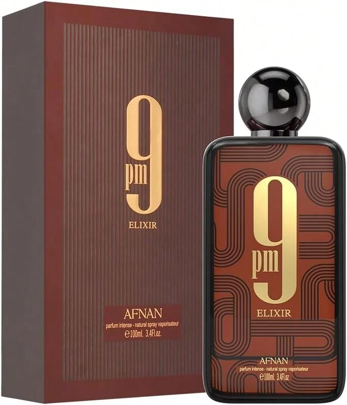 Afnan 9 PM Elixir Unisex Extrait De Parfum, 100ml - Warm & Spicy - View 1