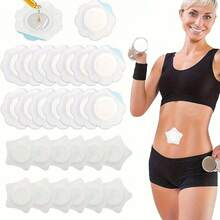 20/100/200pcs Unscented Self-Adhesive Navel Patch - Water-Soluble, Oil-Free, Disposable Castor Oil Care Pad - Multicolor - View 2