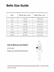 1pc Women's New Black Bull Street PU (Polyurethane) Waist Belt, Handmade Orange Embossed PU Outerwear Dress, Versatile Western Style Suitable For Daily Use - 棕色 - 查看 5