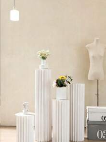 Elegant Foldable Wedding Column Decor, Paper Roman Column Decor, Suitable For Bride's Aisle And Birthday Party, Round Shape - L - View 10