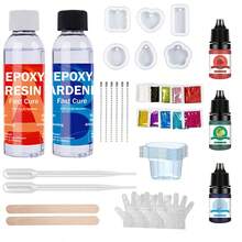 240ml/500ml Epoxy Resin Kit, 2-Part Self-Leveling Casting Resin Starter Set, Suitable For Beginners In Casting, Coating, Art, Jewelry Making, DIY Crafts - A - View 11
