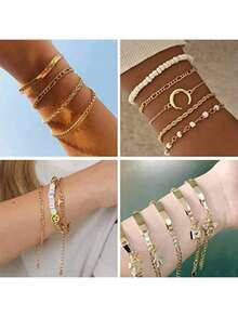 Gold Iron Cross Extender Chain, Flat O-Shape Cable Chain, Craft Jewelry Chain, For DIY Necklace Bracelet Jewelry Making - Yellow Gold - View 3