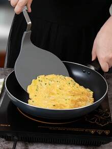 Espátula grande antiadherente para panqueques y bistecs, espátula de cocina metálica multiusos adecuada para freír huevos, pizza, hamburguesas, a la parrilla y hornear, herramienta de cocina duradera para uso doméstico, restaurantes, campamentos, fiestas, accesorio de cocina ideal y regalo del Día de la Madre - Multicolor - Ver 2