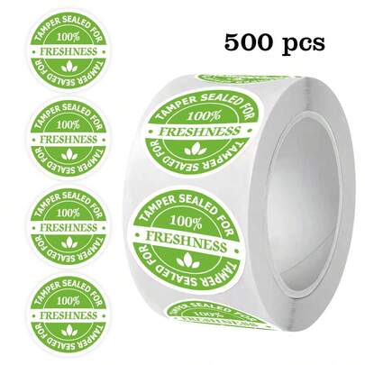 500 miếng/cuộn nhãn dán màu xanh lá cây, thích hợp cho làm bánh, trang trí món tráng miệng, giáo viên, phụ huynh, trường học, học tập, đồ thủ công, nhãn dán tự dính, chuẩn bị năm học mới, bữa sáng, quà tặng, trang trí văn phòng phẩm, đồ dùng làm sổ lưu niệm, nhãn dán vui nhộn